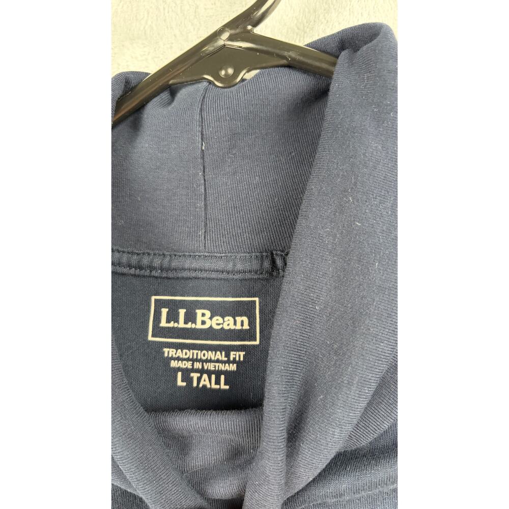 L.L.Bean Men’s Long Sleeve Turtleneck – Navy – Size Large Tall - Picture 5 of 6